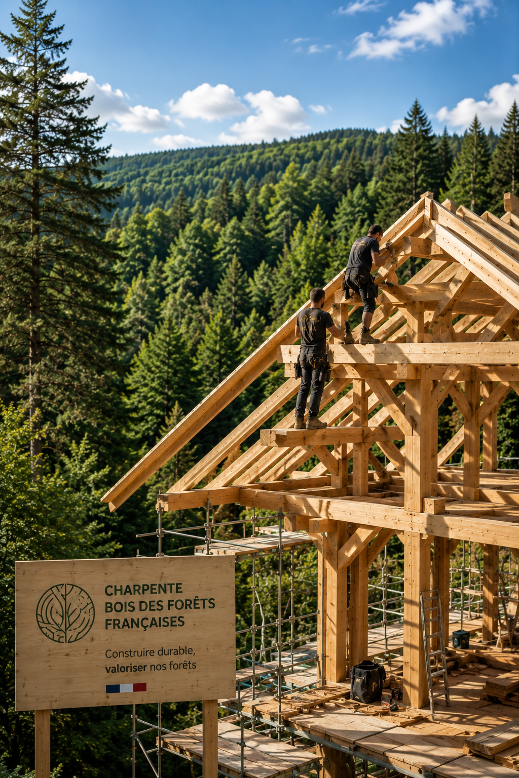 Charpente bois des forêts françaises - Ets D. MICHEL